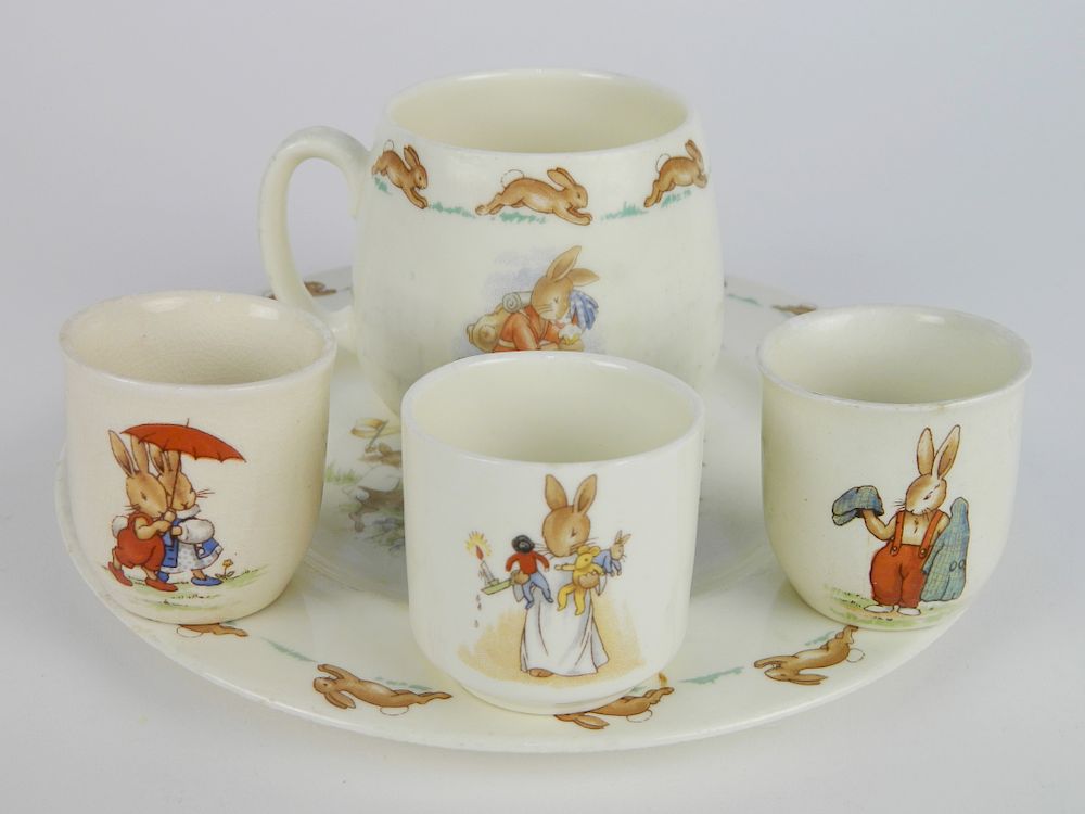 Appraisal: Royal Doulton 'Bunny Kins' porcelain items Royal Doulton 'Bunny Kins'