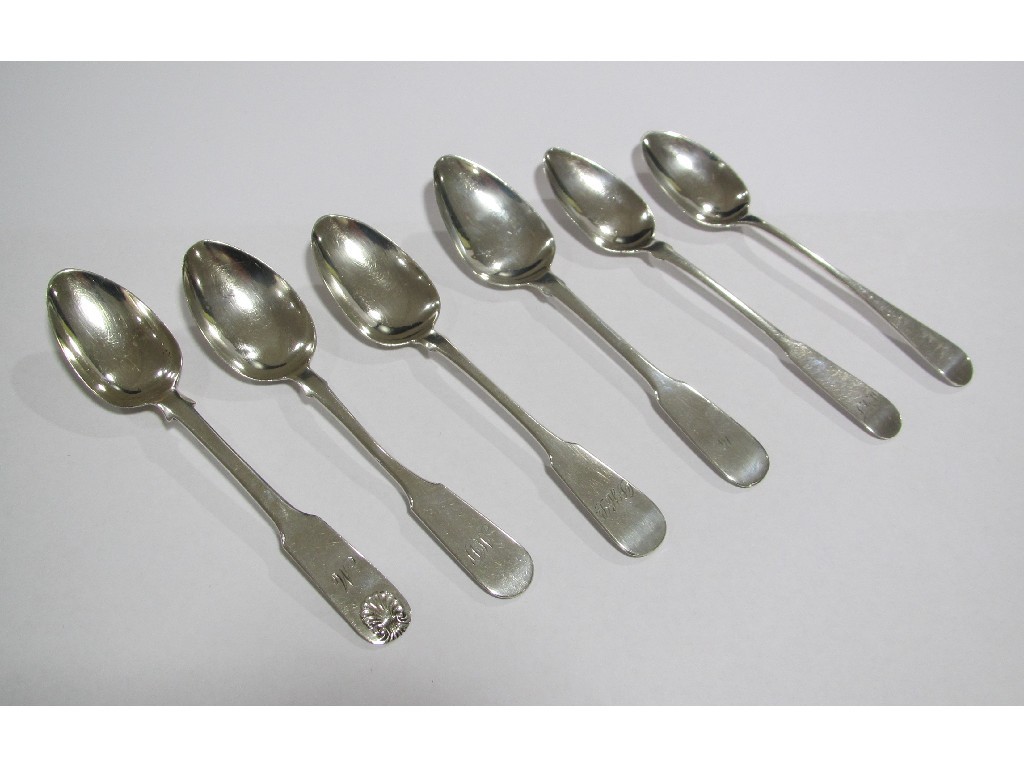 Appraisal: John Falconer Glasgow teaspoon Robert Gray Glasgow Wm Allan and