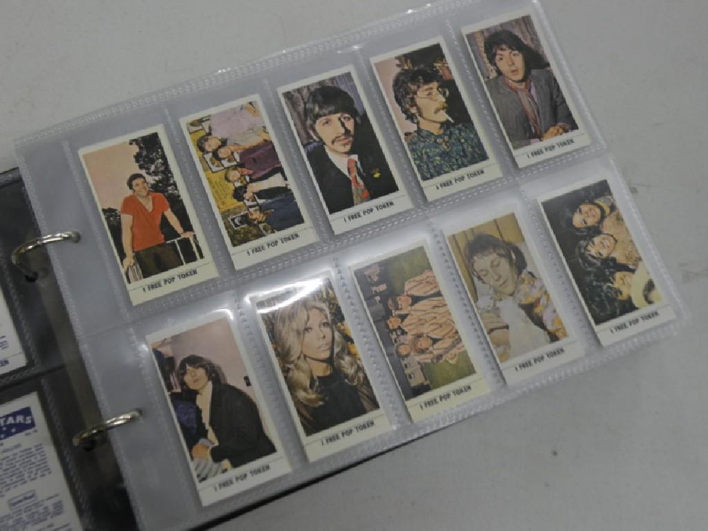 Appraisal: An album containing cigarette cards relating to stage and screen