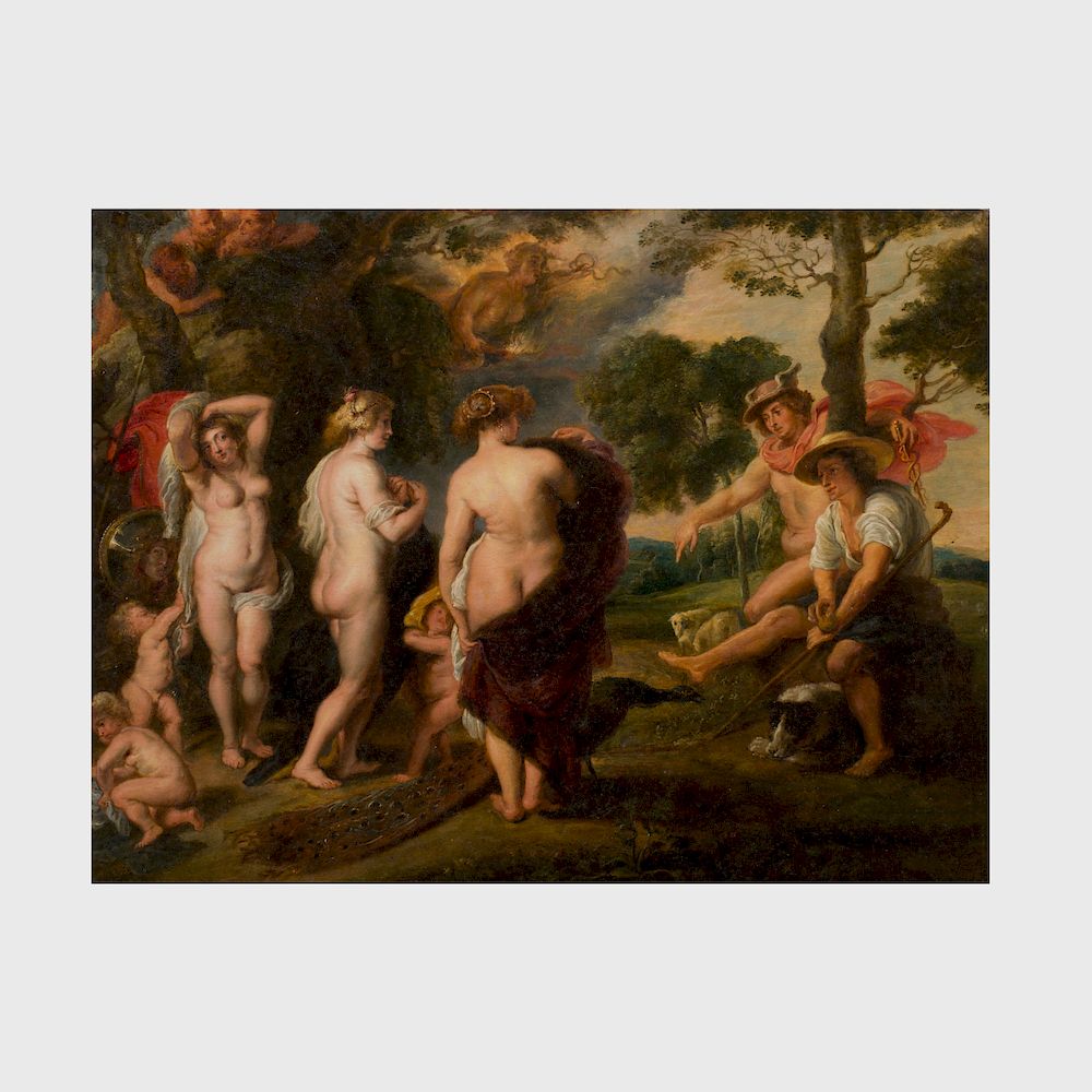 Appraisal: After Peter Paul Rubens - The Judgement of Paris Oil