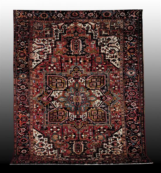 Appraisal: Persian Heriz carpet circa s ' x '