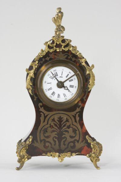 Appraisal: Louis XV Style Boulle Shell Bracket Clock late th c