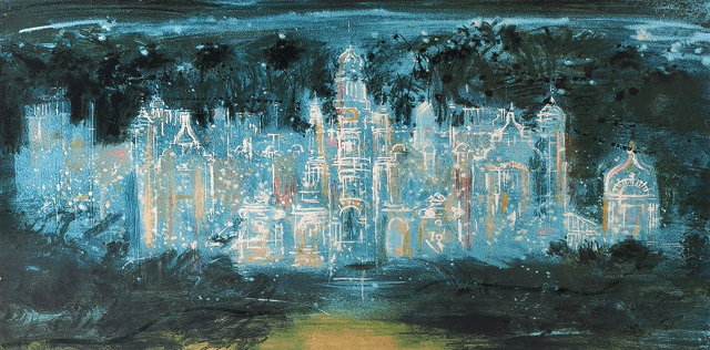 Appraisal: John Piper British - Harlaxton Blue Levinson signed and inscribed