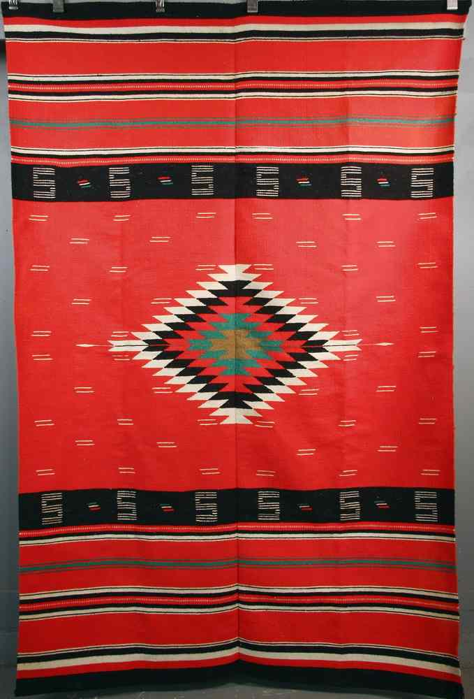 Appraisal: NAVAJO WEARING BLANKET - Fine Wool vintage Navajo Wearing Blanket