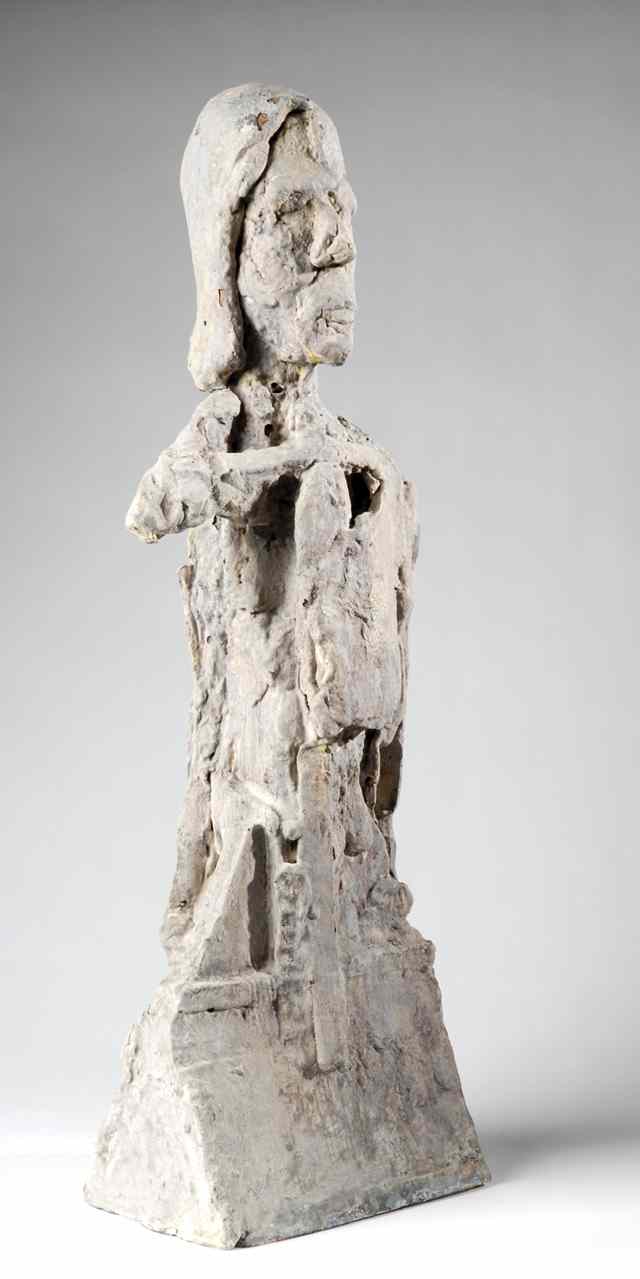 Appraisal: JEAN-PIERRE LAROCQUE EARTHENWARE SCULPTURE Canada Born created depicting an Expressionist