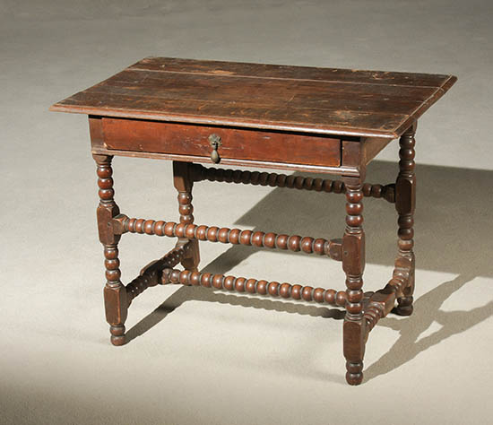 Appraisal: Charles II Oak Tavern Table Predominantly Last Quarter th Century