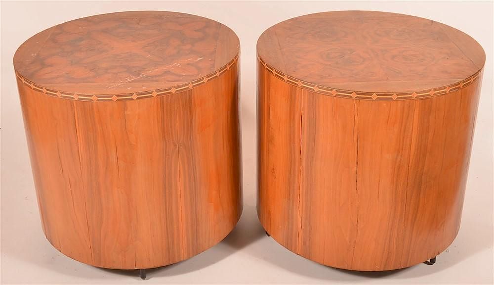 Appraisal: Pair of Hsu Research Modern Endtables Sub Woofer Pair of