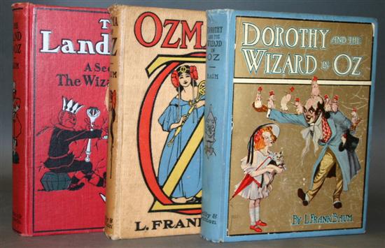 Appraisal: Children's Baum L Frank Baum First Editions early printings John