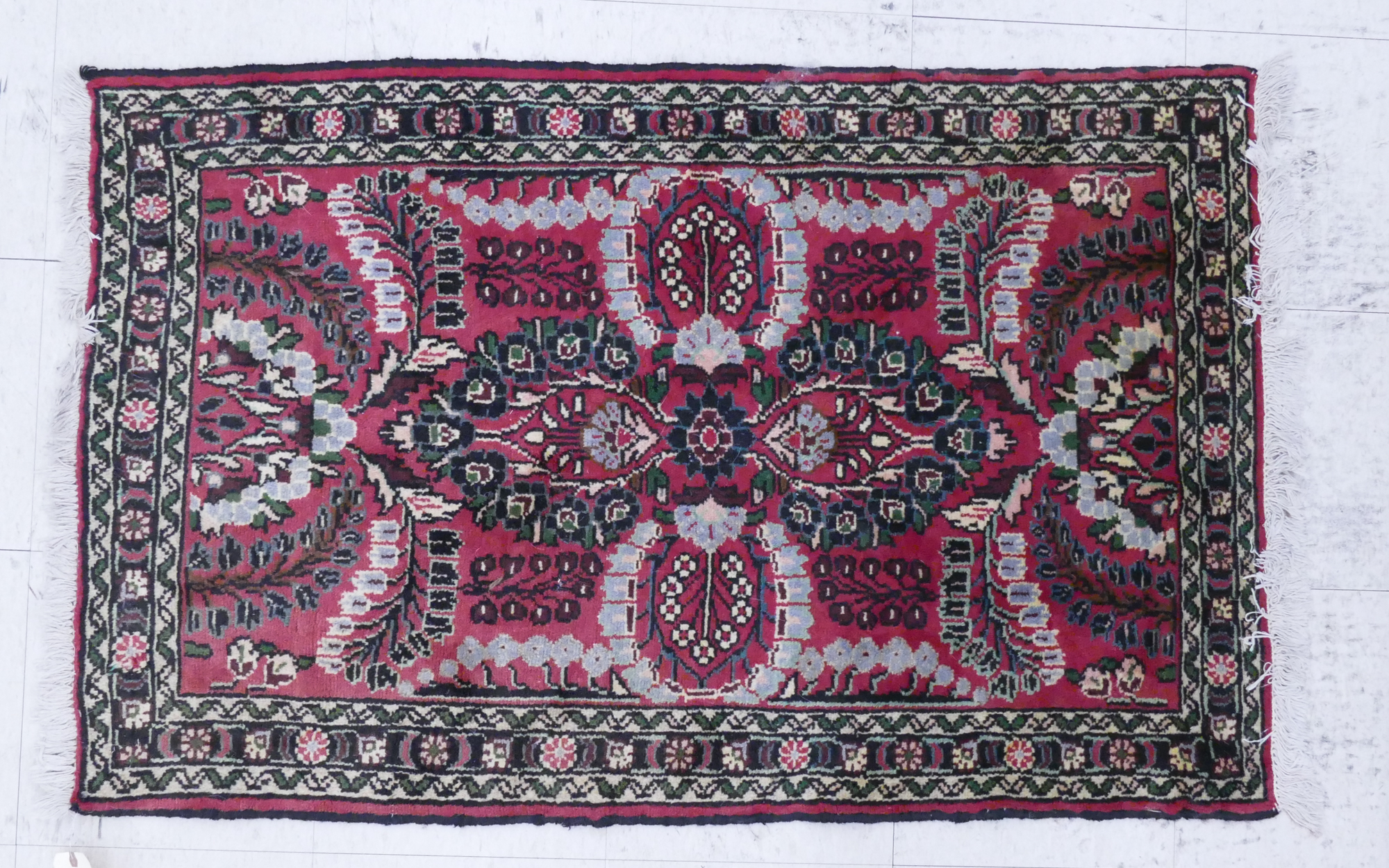 Appraisal: Semi Antique Persian Sarouk Scatter Rug- ' '' x '