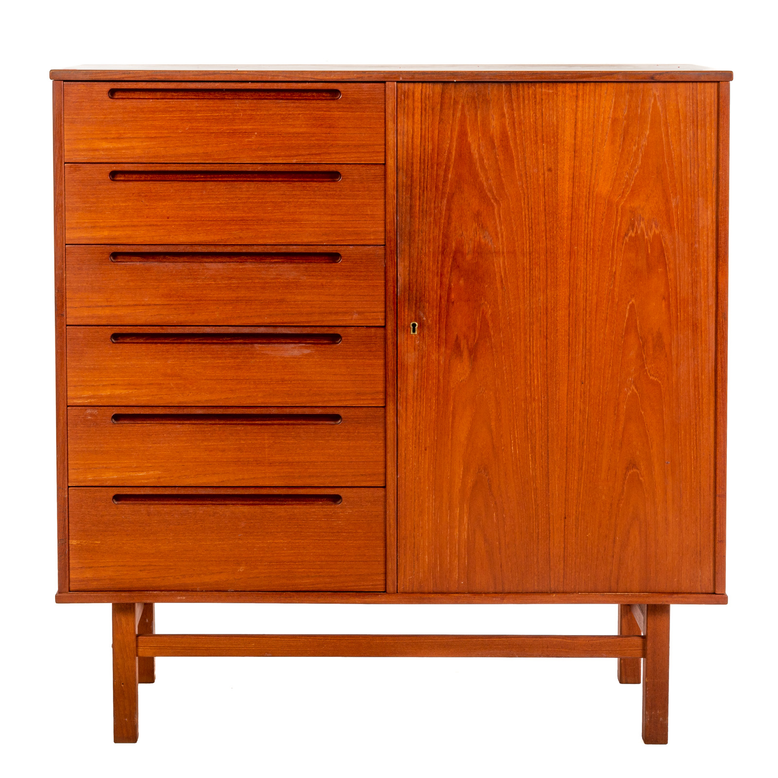 Appraisal: DANISH TEAK GENTLEMAN'S CHEST BY NILS JONSSON Mid th century