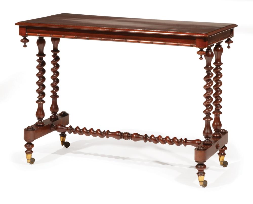 Appraisal: English or American Cherrywood Trolley th c rectangular top on