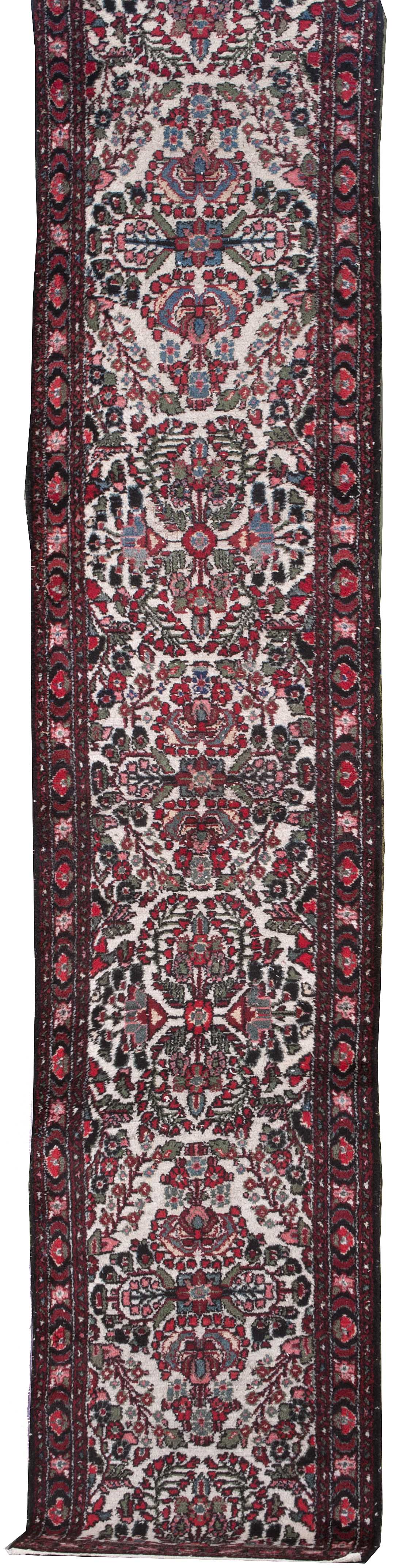 Appraisal: ORIENTAL RUG HAMADAN RUNNER ' x ' Series of floral