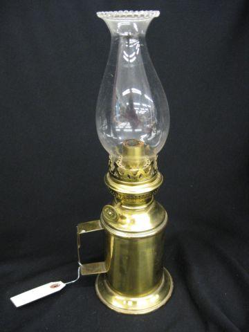 Appraisal: Brass Lantern swing handle original glass