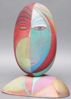 Appraisal: Tom McGlauchlin American - Louise Blown glass with pastel and