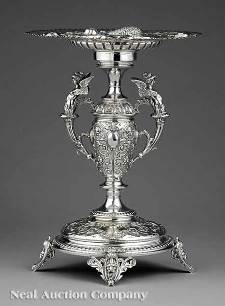 Appraisal: A Continental Silver Tazza Germany Ed Wollenweber late th c