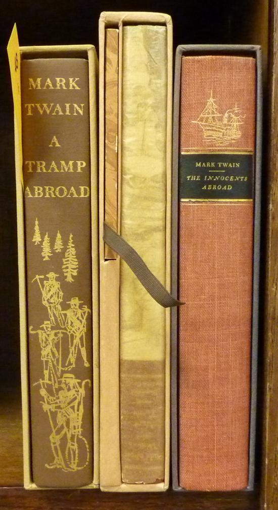 Appraisal: Twain Mark Titles vo to Hardcover in slipcase Each signed