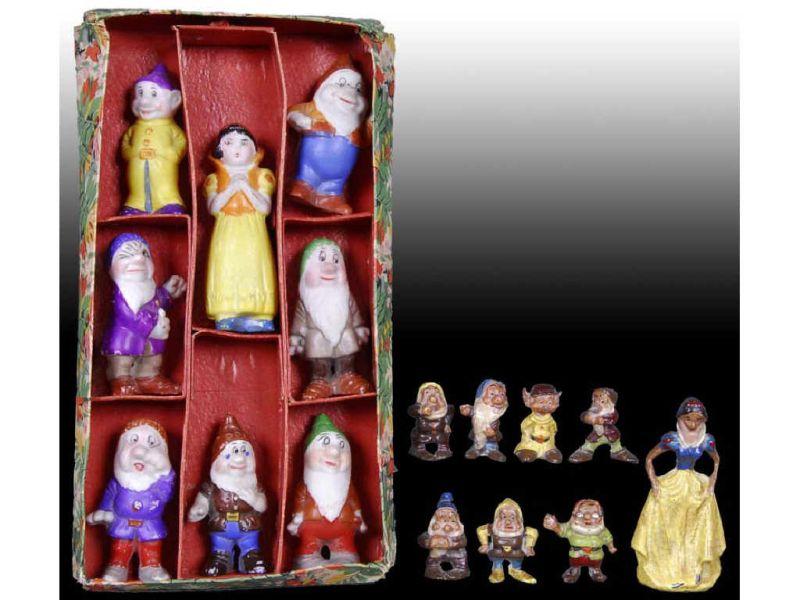 Appraisal: Lot of Sets of Snow White the Dwarfs Figure Description