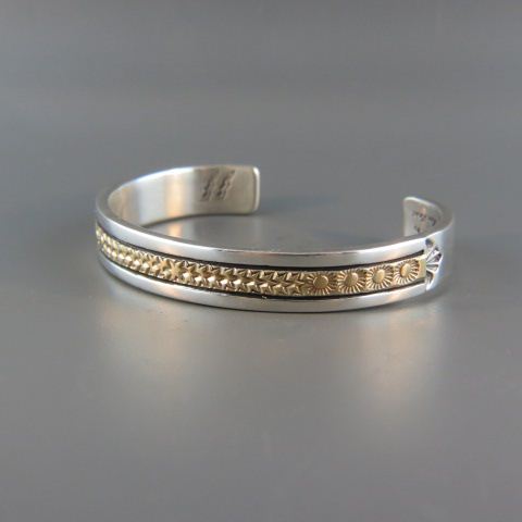 Appraisal: Marc Antia Indian k Gold Sterling Bracelet cuff style listed