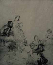 Appraisal: Norman Lindsay - Light Lyrics etching signed and dated 'Norman