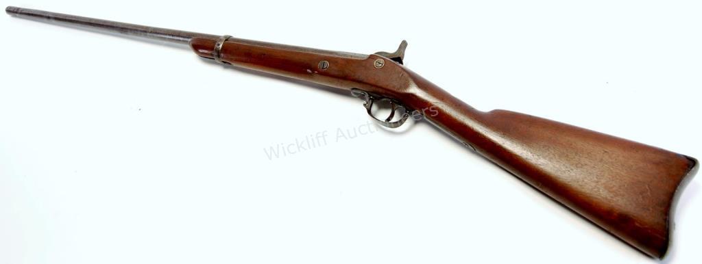 Appraisal: Springfield Muzzle Loading Rifle-Blued barrel Chambered in believed to be