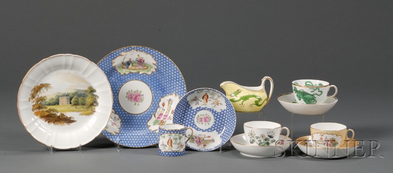 Appraisal: Seven Wedgwood Bone China Items England early th century six