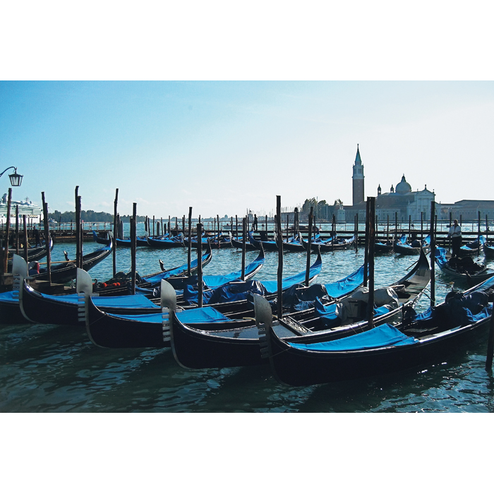 Appraisal: Jill Lombardi Gondole a Venezia c photograph signed on verso