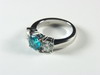 Appraisal: LADY'S RING - PLATINUM MOUNT SET WITH A ROUND FACETED