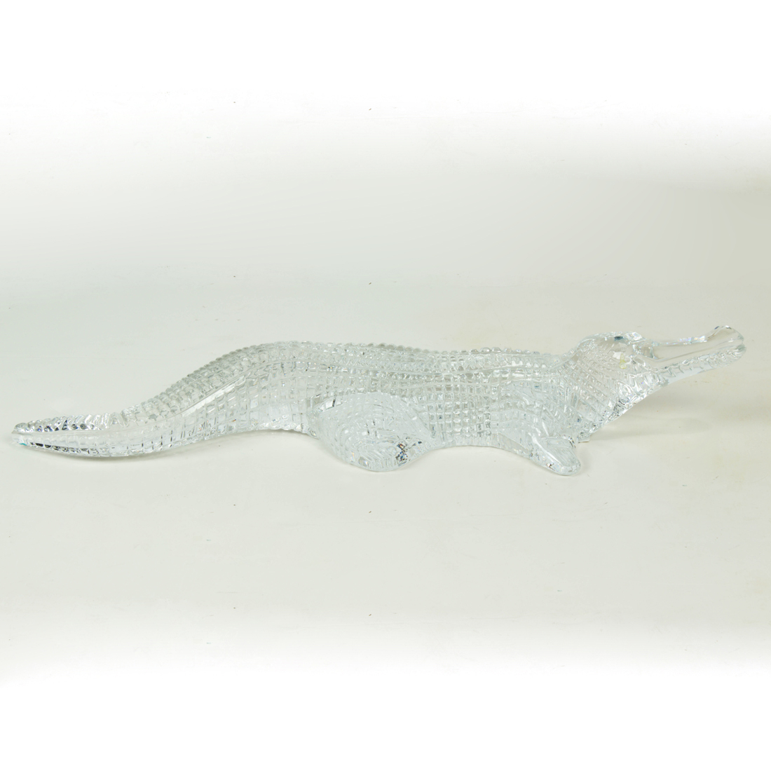 Appraisal: A BACCARAT CUT GLASS CROCODILE A Baccarat cut glass crocodile