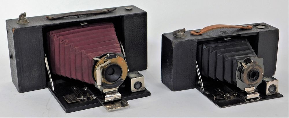 Appraisal: Lot of Kodak Folding Brownie Box Cameras Lot of Kodak