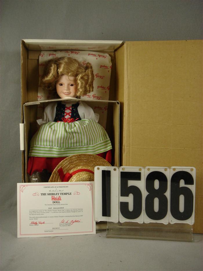 Appraisal: Danbury Mint Shirley Temple Heidi Doll Serial Number SS mint