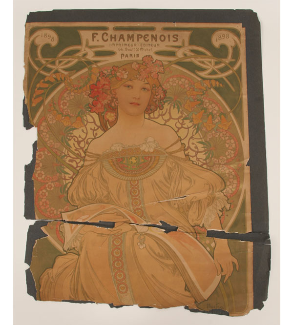 Appraisal: Alphonse Mucha Czech - Reverie vintage lithograph poster printed in