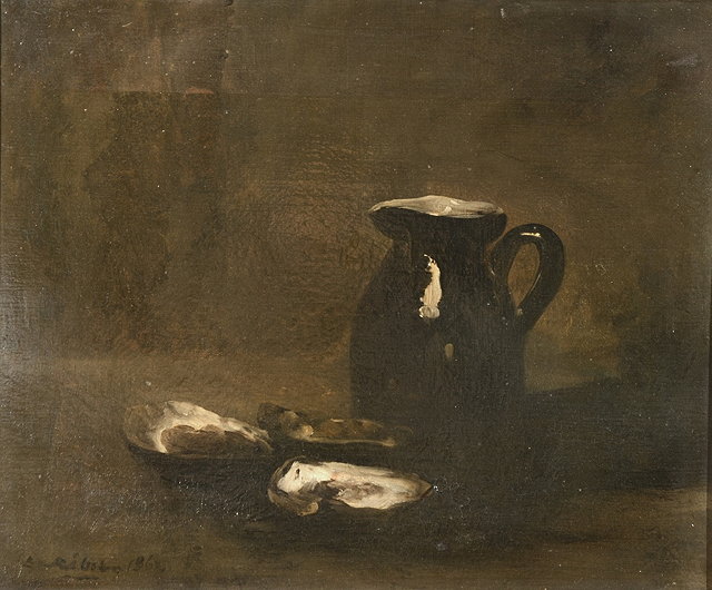 Appraisal: TH ODULE-AUGUSTIN RIBOT - Still life - A jug with