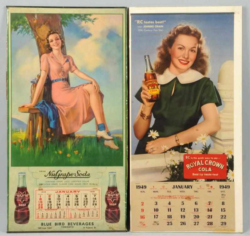 Appraisal: NuGrape Soda RC Cola Calendars Both have full pads with