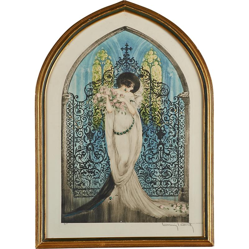 Appraisal: LOUIS ICART French - Two etchings on paper Tosca and