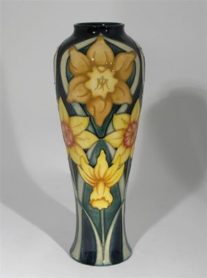 Appraisal: Daffodil' a Moorcroft Trial vase designed by Rachel Bishop painted