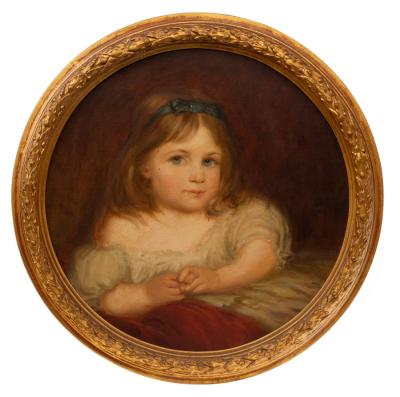 Appraisal: th Century Irish School Portrait of Violet Lindsay Later Duchess