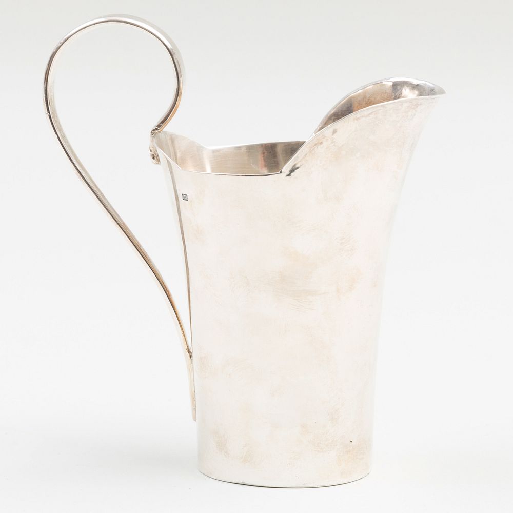 Appraisal: Carl Blasius Viennese Silver Cream Jug Marked for Vienna maker's