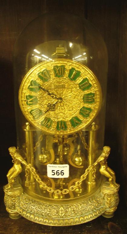 Appraisal: Kern figural torsion clock the gilded dial signed Lancel Paris