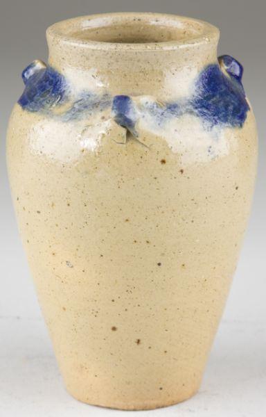 Appraisal: att C R Auman North Carolina Pottery Vase diminutive pinch