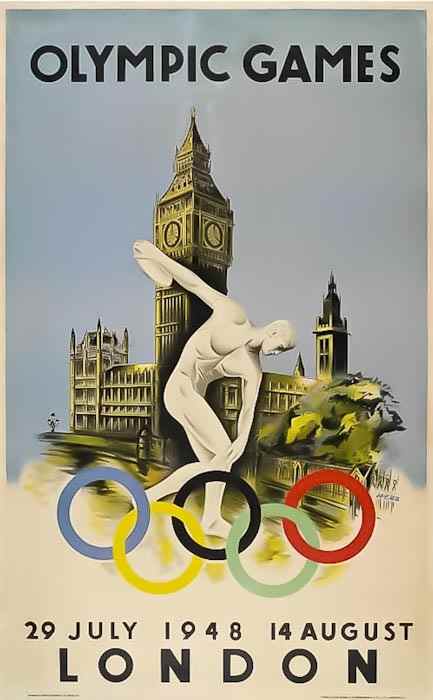 Appraisal: HERZ Walter OLYMPIC GAMES LONDON offset lithograph in colours printed