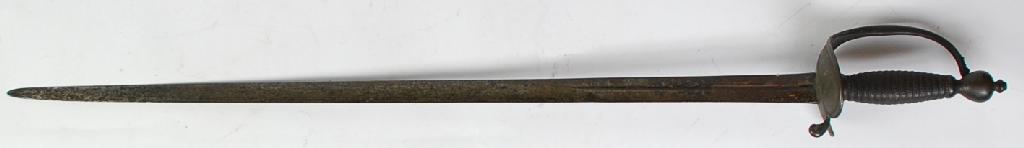 Appraisal: EIGHTEENTH CENTURY STEEL SMALL SWORD the knuckle bow flowing into