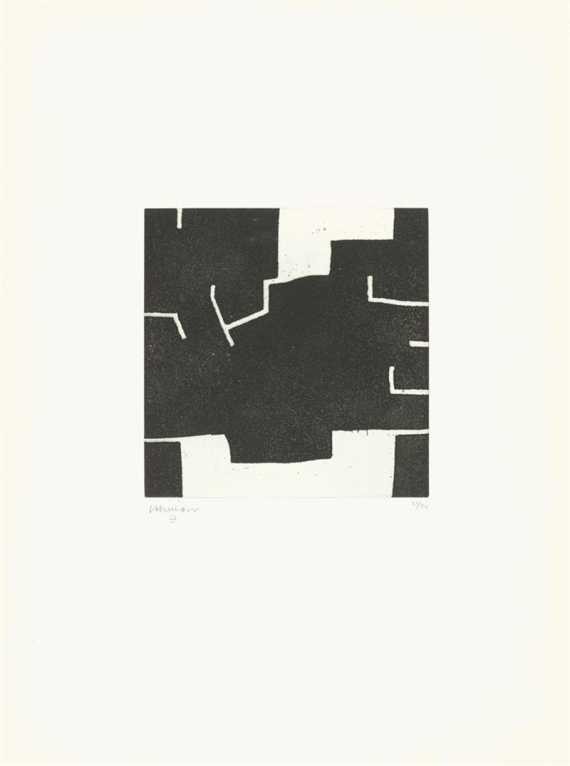 Appraisal: CHILLIDA EDOUARDO Zeihartu V etching Signed lower left Chillida Plate