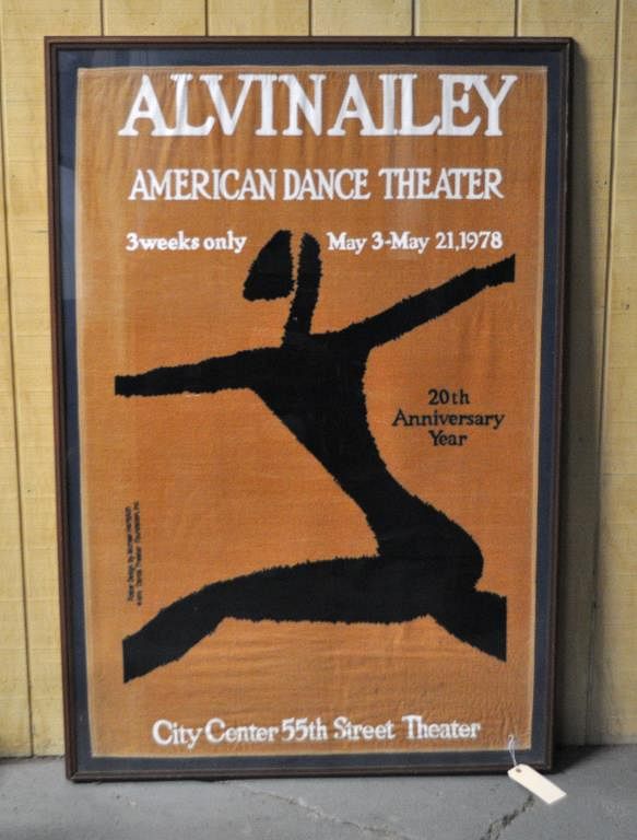 Appraisal: Alvin Ailey African-American Textile Poster th anniversary Dance Theater Foundation