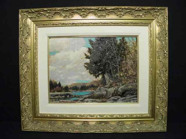 Appraisal: Franz Johnston oil on board painting Titled on reverse ''October