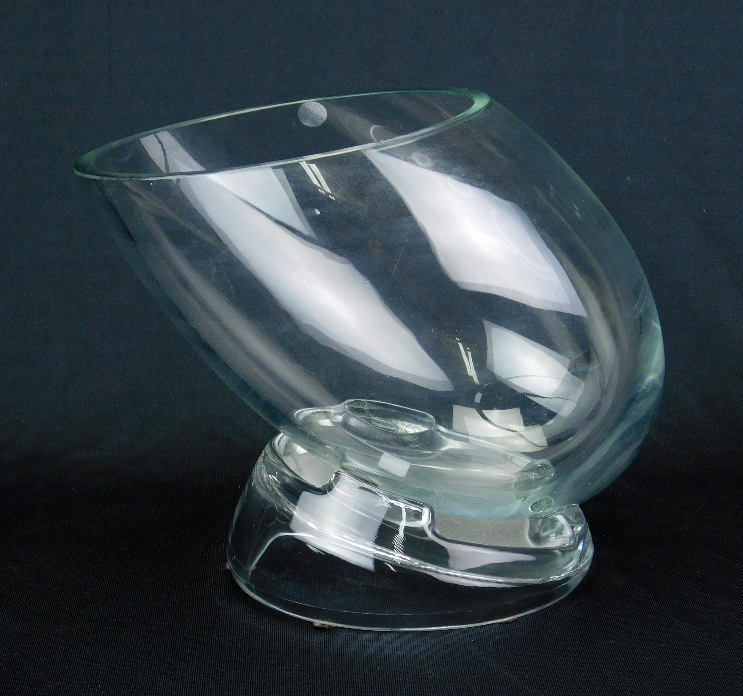 Appraisal: Luigi Colani - glass wine cooler angular tilted piece with