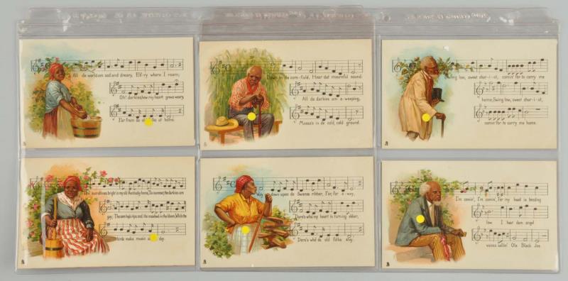 Appraisal: Raphael Tuck Negro Melodies Postcard Set This set of six