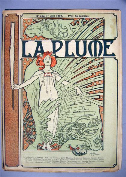 Appraisal: Lot Mucha Alphonse Le Mois Litteraire Pittoresque Paris Nos -