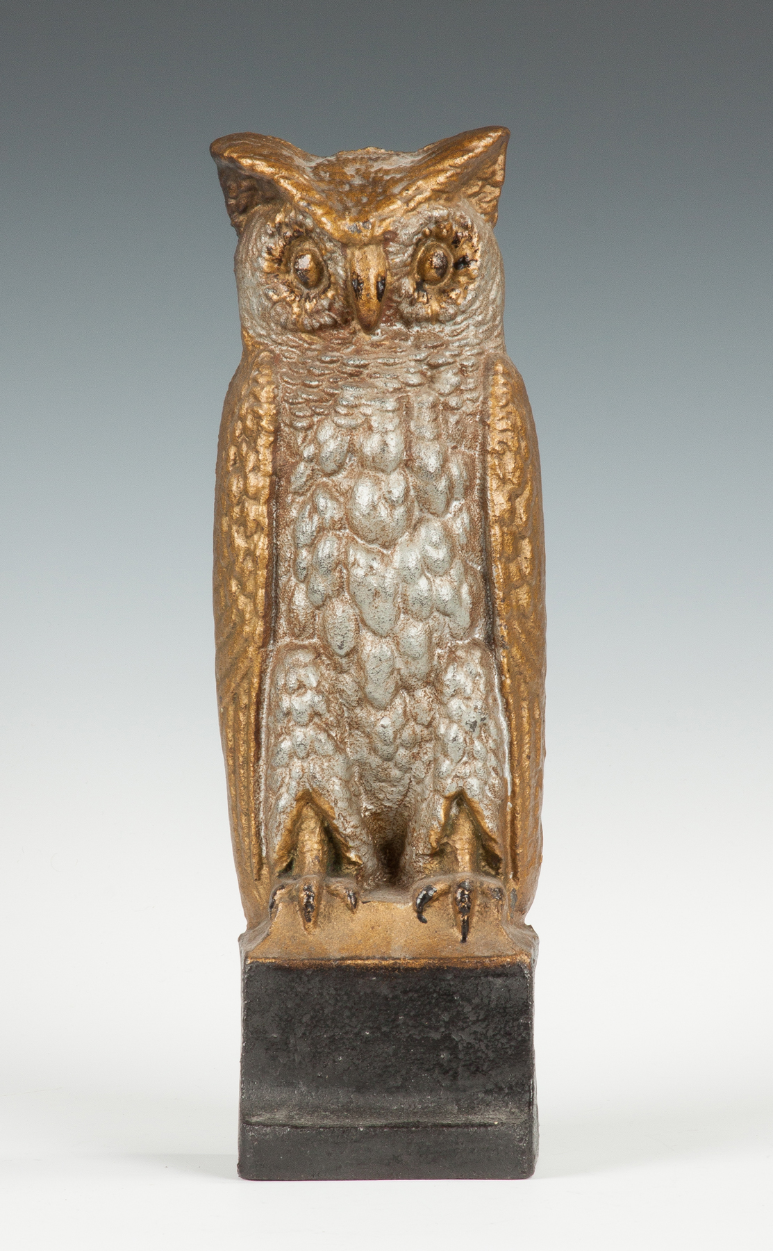 Appraisal: Cast Iron Owl Doorstop Probably Bradley Hubbard Early th cent