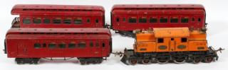 Appraisal: IVES PRE IVES PRE-WAR STANDARD GAUGE PASSENGER TRAIN C PCS