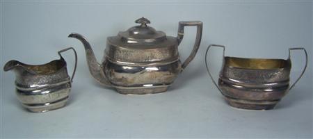 Appraisal: A George III teapot D Urquhart Napthali Hart London the